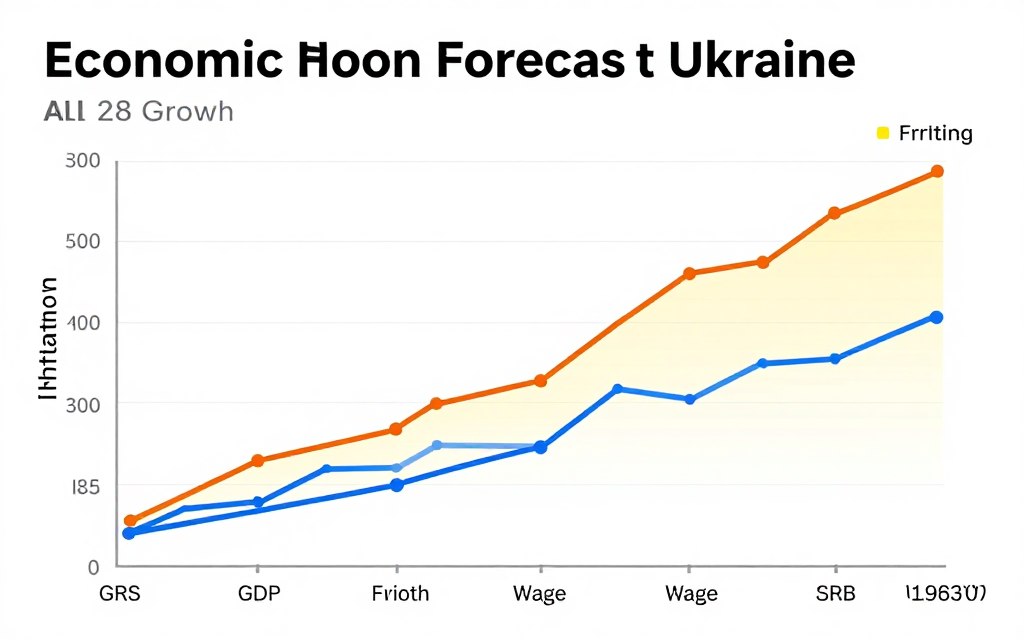 Графік прогнозу економічних показників України